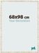 yd. Cadre photo 68x98 cm Blanc Vintage MDF