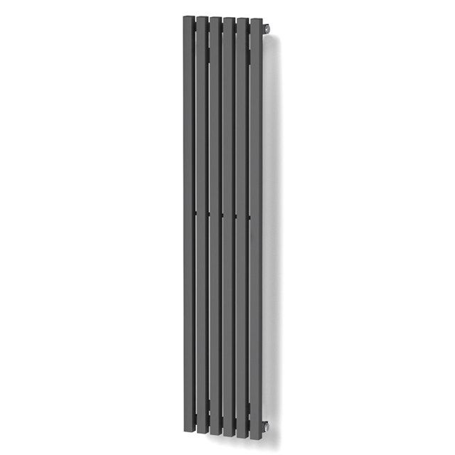 Maxaro Aluminium Designradiator Sol Donkergrijs Metallic 524 Watt 25x120cm Verticaal