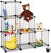 Merkloos Relaxdays vakkenkast - 6 vakken van 30 x 30 cm - trapvorm - room divider - zwart