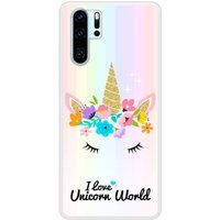 Unicorn World Bedrukt siliconen hoesje compatibel met P30 Pro