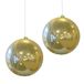 Decoris Kerstbal - 2x - licht parel/champagne - groot - 20 cm - kunststof - glans - kerstversiering