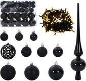 vidaXL Kerstbal Set - 61 stuks - 150 LED's - Warmwit - Ø 6 cm