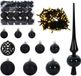 vidaXL Kerstbal Set - 61 stuks - 150 LED's - Warmwit - Ø 6 cm