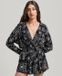 Superdry Vintage Beach Playsuit W8011305a Black Bandana Aop Dames Maat - M