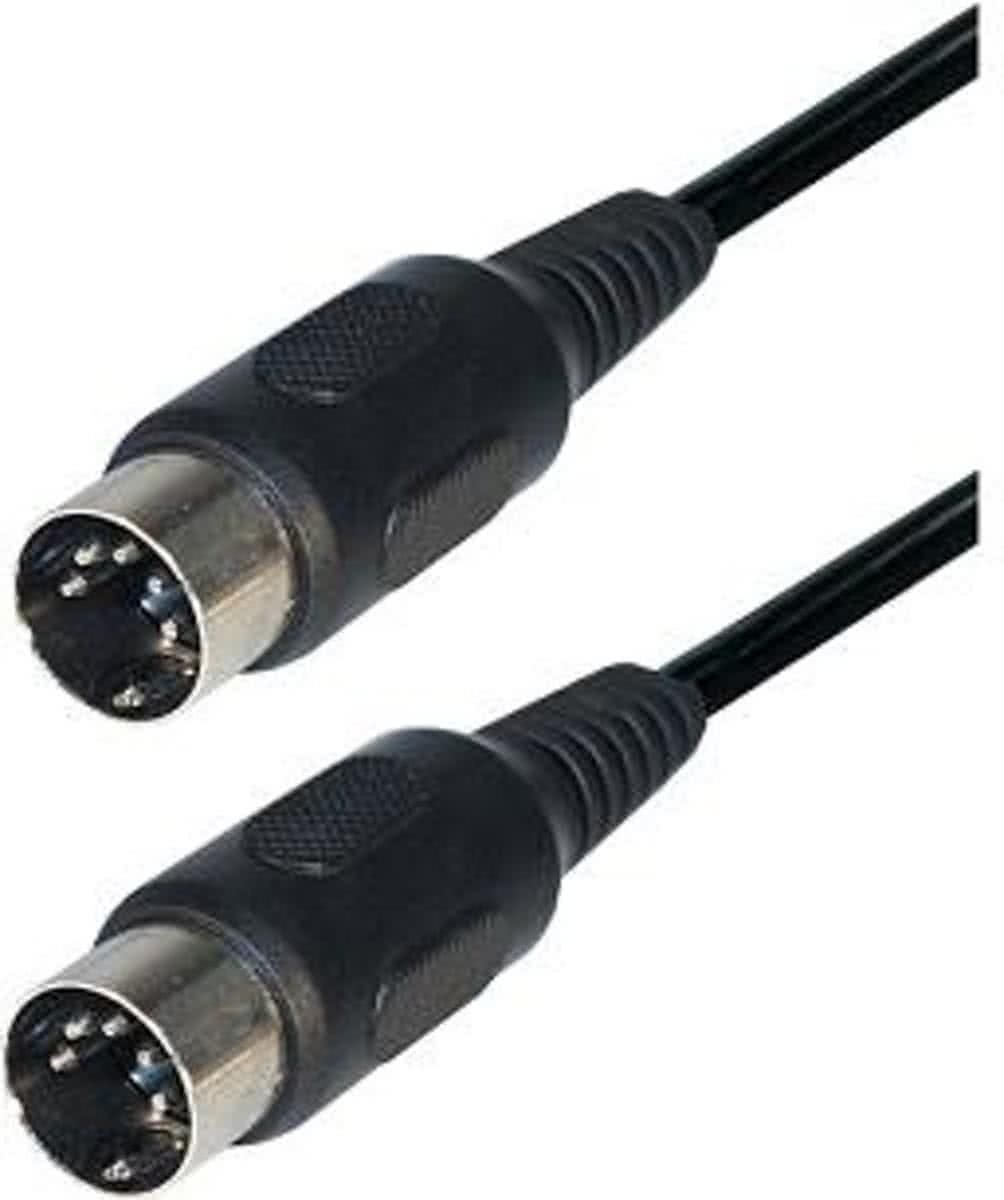 Soundlab 5pins DIN MIDI - Joystick kabel - 6 meter