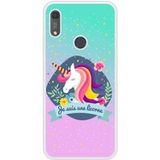 Y6S Je suis une licorne Bedrukt siliconen hoesje