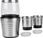 VeoHome Elektrische koffiemolen en blender, roestvrij staal