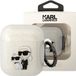 Karl Lagerfeld KLA2HNKCTGT hoesje voor AirPods 1/2 - transparant Glitter Karl&Choupette