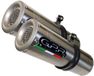 GPR Exclusive M3 Inox Dual Hayabusa 1300 07-16 Slip On Schalldämpfer Silber