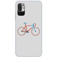 Xiaomi Redmi Note 10 5G Bike color hipster bedrukt siliconen hoesje