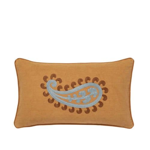 Palais Sierkussen Dubbel Zijde Siena Raffia & Smokey Blue (50x30x10 cm)
