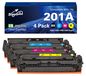 HP / Canon 201A / 045 Multipack tonercartridges (avec puce) - 4 couleurs