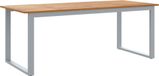 Syfax Acaciahout Tuinstafel Grijs 200 x 90 x 75 cm