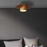 OSRAM Decor decoratieve plafondlamp met bamboe kap, 400 mm, E27 fitting, IP20, bruin