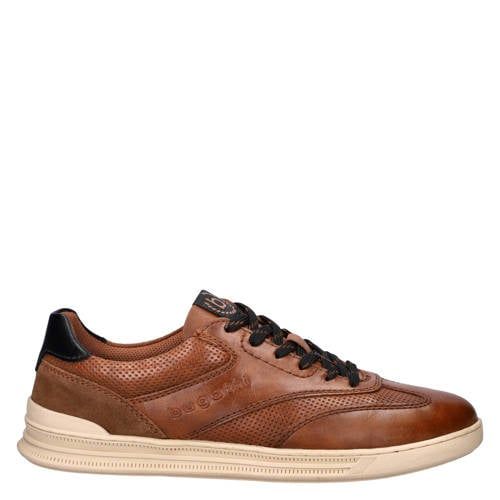 Bugatti cognac imitatieleren sneakers