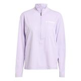 adidas TERREX Terrex Multi Climacool Longsleeve met Halflange Rits - Dames - Paars