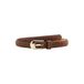 Mango suede riem donkerbruin