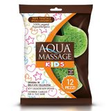 ARIX | 12 zachte lichaamssponzen van pure plantaardige cellulose uit de lijn Aqua Massage Kids, babyspons, zacht, 12 stuks