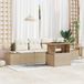 Prolenta Maison Exclusive - Ensemble de salon de jardin composé de 5 pièces, en résine tressée beige
