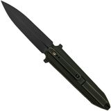 WE Knife WE22032-1 Bronze Black Titanium, Blackwashed Single Edge zakmes
