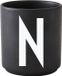 Design Letters Beker Zwart - N