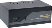 InLine® 2-Poorts KVM Desktop Switch, Dual monitor, HDMI, 4K, USB 3.0, audio