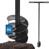 KOTARBAU® Handgrondboor, Palenboor, ⌀ 110 mm, Metaal, 115 cm, Zwart