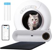 OEM Bol Zelfreinigende kattenbak – Automatische kattenbak met sensor – Slimme kattenbak voor binnen – Kattenbak zonder scheppen – Geurvrij en hygiënisch – Voor kleine en grote katten – Dichte kattenbak met zelfreinigingssysteem – Gemakkelijk schoon te maken