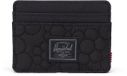 Herschel Charlie Quilted Capsule Cardholder - Black Tonal Daisy - LITER