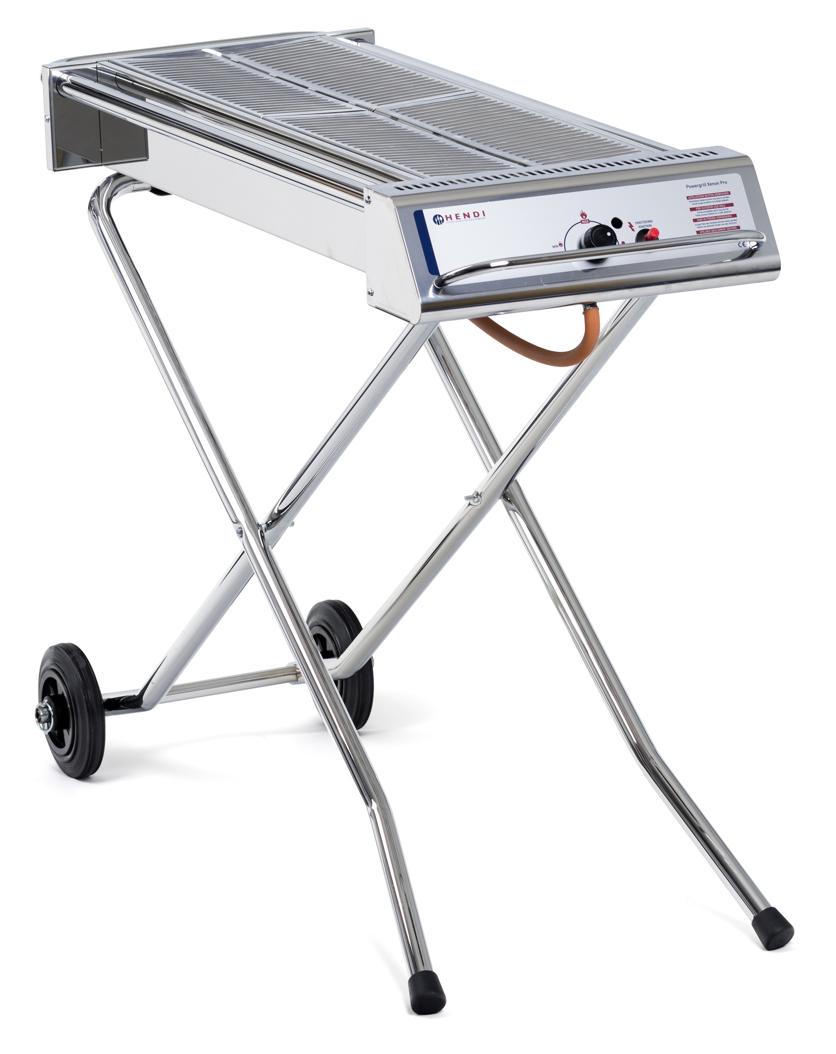 Hendi Xenon Pro gasbarbeque / roestvrijstaal / rvs / rechthoekig