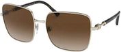 Bvlgari Lunettes de soleil pour femmes, modèle BV6134, argenté/marron, 58