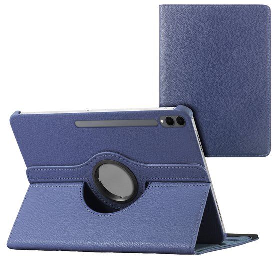 imoshion Tablet Hoes - Geschikt voor Samsung Galaxy Tab S11 Ultra - 360° Draaibare Bookcase - Donkerblauw