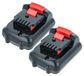 Vhbw 2x Batterie Compatible Avec Dewalt DCE0825, DCE0825D1G-QW, DCE0811NR-XJ, DCE088, DCE085D1G-QW Outil Électrique (2000 mAh, Li-ion, 12 V)