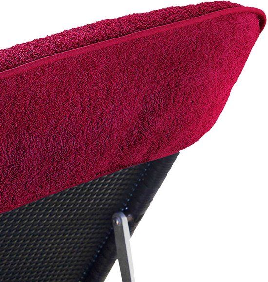 vidaXL Strandhanddoeken 6 stuks 400 g/m² 60x135 cm Katoen/Polyester Bordeauxrood
