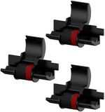 Merkloos Tintenroller set van 3 voor IR-40T, zwart/rood, compatibel met diverse printers