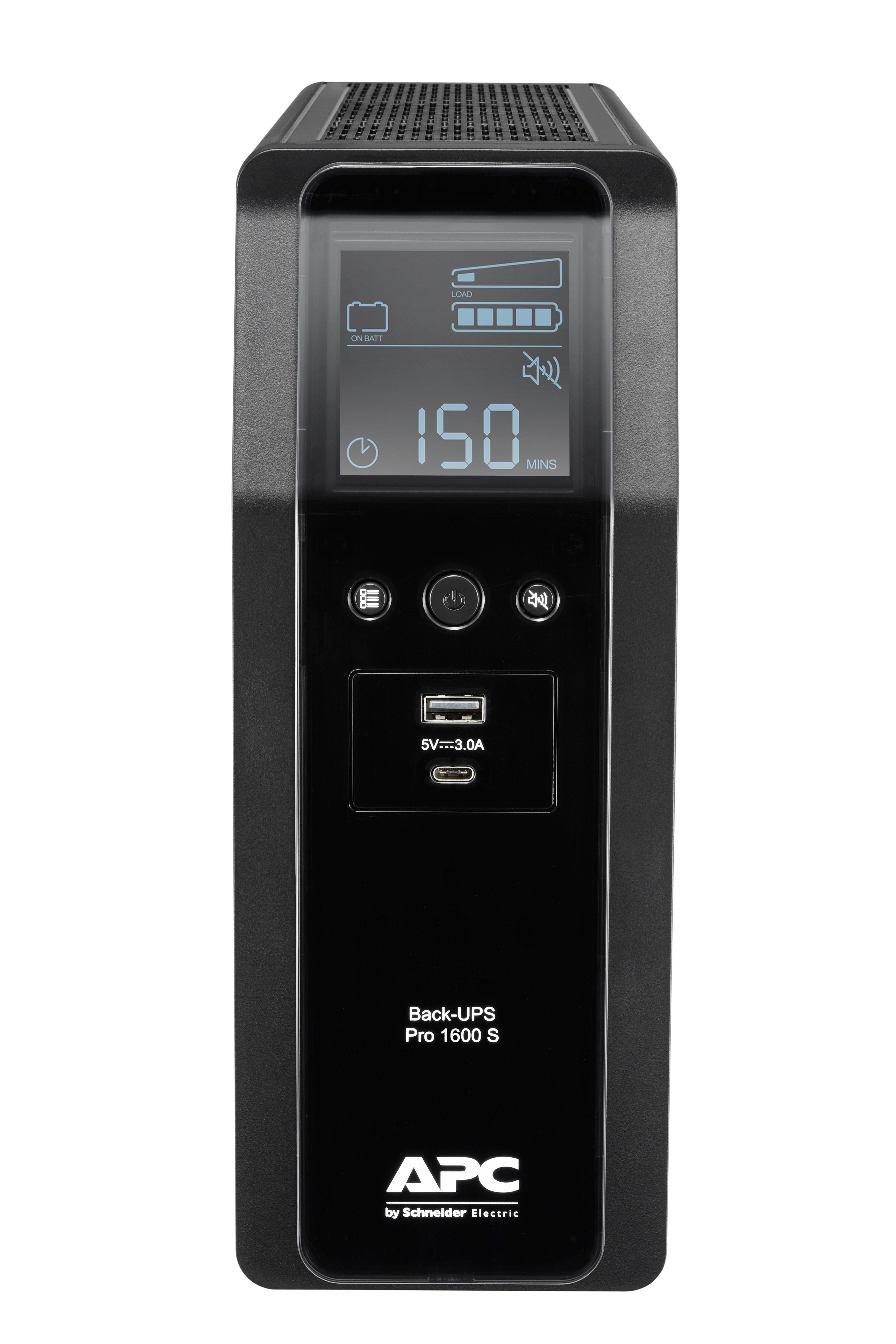 APC Back-UPS Pro BR1600SI - 1600VA UPS - 8x C13 - USB - Line-Interactive