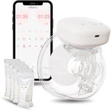 Youha Elektrische Enkele Borstkolf Gen 1 - Draadloze Handsfree Kolf met App - BPA-Vrij - 24mm