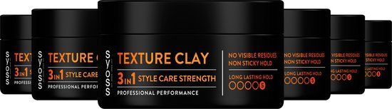 Syoss Texture Styling Clay - Ultra-matte Finish - 6 x 100ml