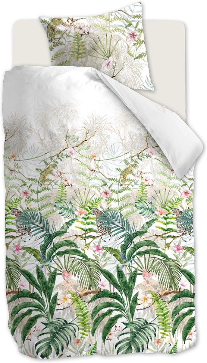 At Home Eldorado Dekbedovertrek - Groen - Katoen - 140x220cm