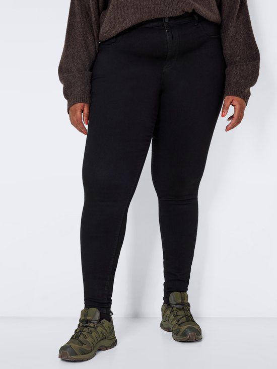 NOISY MAY NMCALLIE HW JEANS VI023BL CURVE NOOS Dames Jeans - W44 X L32 - Black Denim