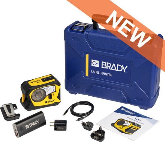 Brady M211-KIT-EU-UK-US Draagbare labelprinter kit - Thermisch transfer - Geen toetsenbord