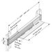 Apranet 26518957 19 inch Rails voor patchkast Uittrekbaar Geschikt voor kastdiepte: vanaf 600 mm