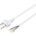 Sygonix SY-5043502 Câble d'alimentation blanc 1,50 m