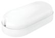 Applique murale LED, ovale, blanche, avec détecteur, IP65, 9W, pour extérieur