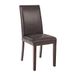 Bolero GF955 eetkamerstoel, kunstleer, 940 mm hoog, donkerbruin (Pack van 2)