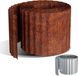 Merkloos bordure de jardin en acier galvanisé 30m x 15 cm, bordure de pelouse flexible 0,3 mm, séparation de bordure couleur rouille