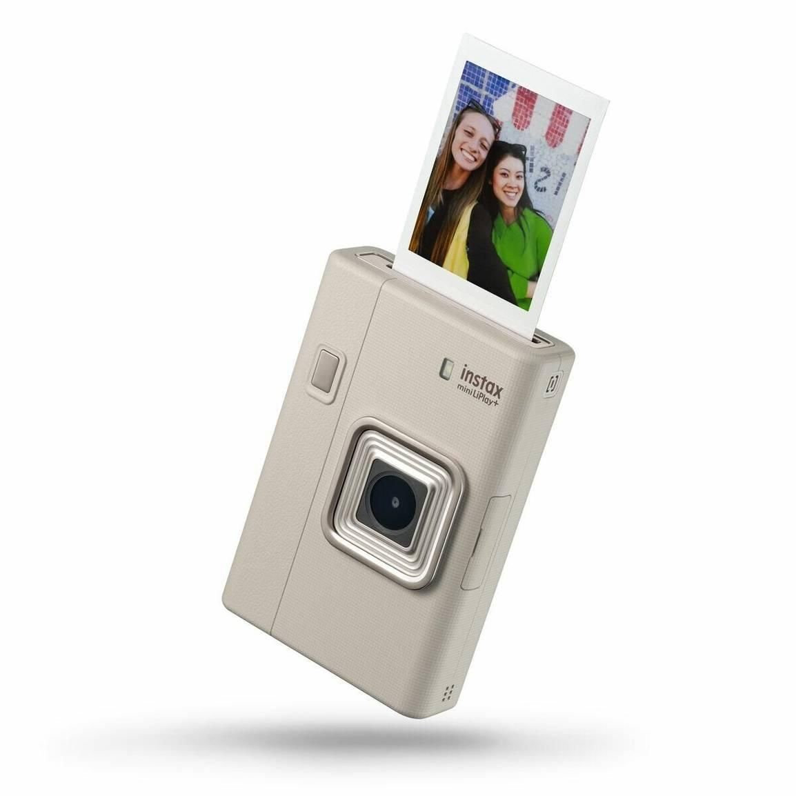 FUJIFILM instax mini Liplay+ Sand Beige Instant Camera