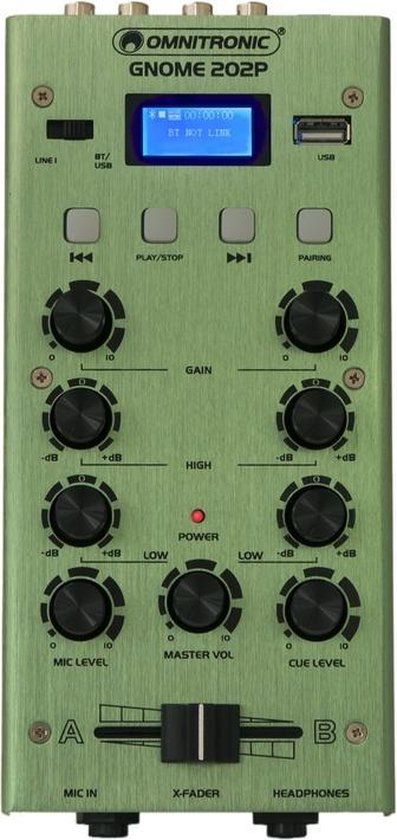 OMNITRONIC GNOME-202P Mini Mixer - Green