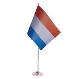 AZ FLAG Tafelvlag Luxemburg 22x15 cm Luxemburgs Satijn Metalen Voet