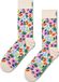 Happy Socks Flower Sock Heren Sokken Wit Katoen/Polyamide/Elastaan 41-46